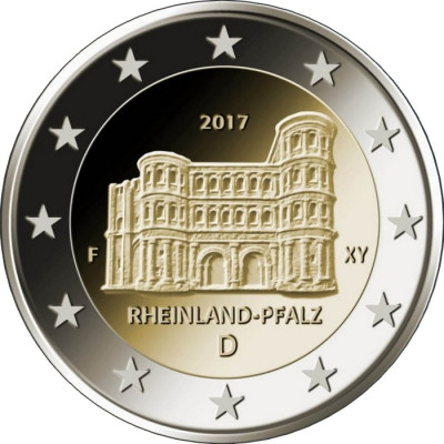 Монета 2 евро 2017 г. Германия. Серия "Федеральные земли".